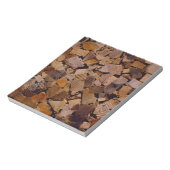 Bloc-note Bois de chauffage rustique cabine bois  écorce mot (Tourné)