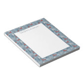 Bloc-note Bois de neige Whimsical Renards Bird Motif nordiqu (Incliné)