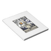 Bloc-note Boisson Halloween squelette Vintage Party (Incliné)