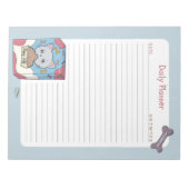 Bloc-note Boîte à chat mignonne Planificateur quotidien lié (Devant)