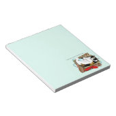 Bloc-note Boîte cadeau drôle de chat calico de Noël (Incliné)