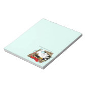 Bloc-note Boîte cadeau drôle de chat calico de Noël (Tourné)