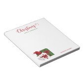 Bloc-note Boîtes Cadeaux Blanches et Vertes Avec Un Chapeau  (Incliné)