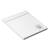 Bloc-note Boîtier en blanc : texte modifiable (Incliné)