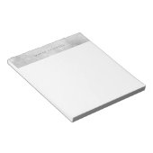 Bloc-note Bokeh argent élégant (Incliné)