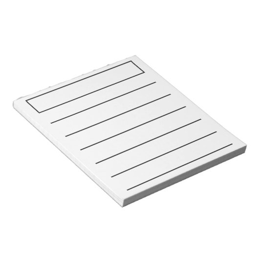 Bloc-note Bold Line Wide Rule Low Vision Simple (Incliné)