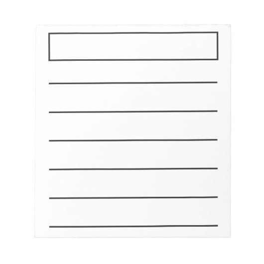 Bloc-note Bold Line Wide Rule Low Vision Simple (Devant)