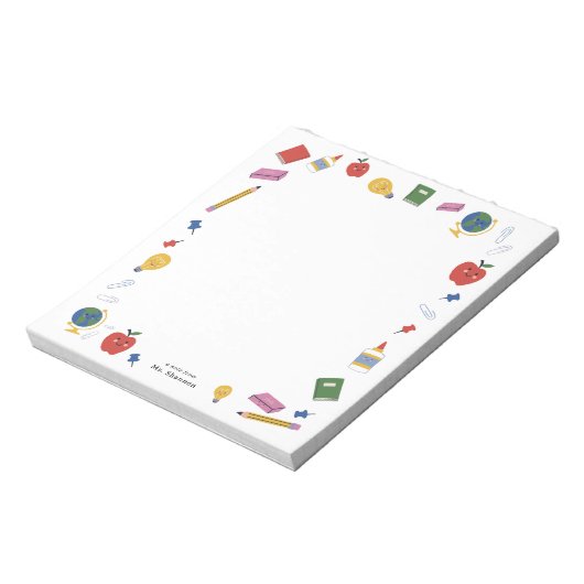 Bloc-note Bon approvisionnement scolaire Note de l'enseignan (Tourné)