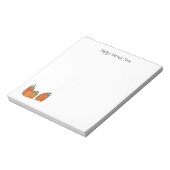 Bloc-note Bon temps de récolte Citrouilles Note Pad (Tourné)