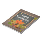 Bloc-note bon thanksgiving (Tourné)