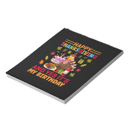 Bloc-note Bon thanksgiving Et C'Est Mon Anniversaire (Tourné)
