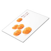 Bloc-note Bonbons citrouilles d'Halloween (Incliné)