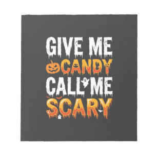 Bloc-note Bonbons Halloween Création Fantôme Effrayant_1