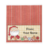 Bloc-note Bonbons ou gâteaux de vacances Sac Topper (Devant)