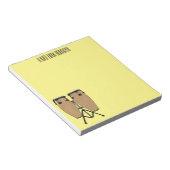 Bloc-note Bongo, dessin animé de batterie (Incliné)