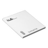 Bloc-note Bonjour, Ananas personnalisé (Incliné)