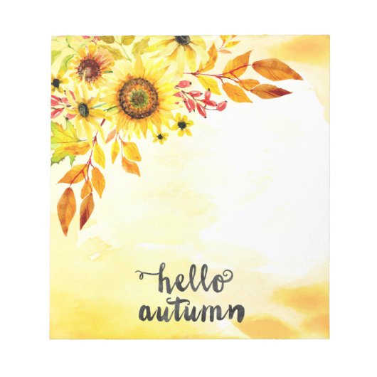 Bloc-note Bonjour automne (Devant)