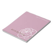 Bloc-note Bonjour Belle - Rose Rose Moderne Chic (Tourné)