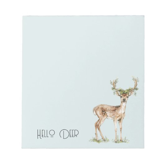 Bloc-note Bonjour Cerf (Devant)