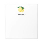 Bloc-note Bonjour, Lemon (Devant)