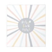 Bloc-note Bonjour Sunshine (Devant)