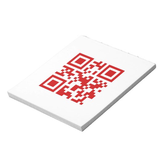 Bloc-note Bonne année ! — Code QR (Tourné)