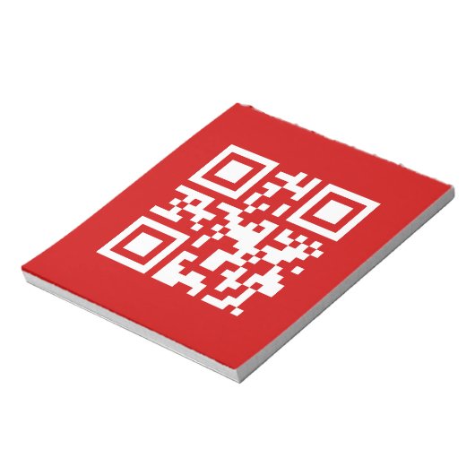 Bloc-note Bonne année ! — Code QR (Tourné)