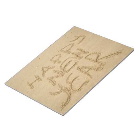 Bloc-note Bonne année dans le sable (Incliné)