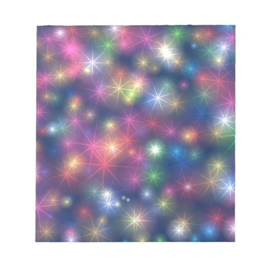 Bloc-note Bonne année Parties scintillant des étoiles (Devant)