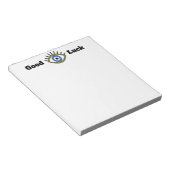 Bloc-note Bonne chance greek bleu oeil talisman (Incliné)