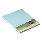 Bloc-note Bonne Crème Anglaise Golden Retriever À Une Ferme (Incliné)