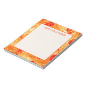 Bloc-note Bonne Halloween Citrouilles orange (Tourné)