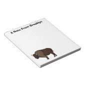 Bloc-note Bonne illustration de bison américain (Incliné)