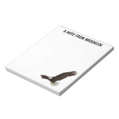 Bloc-note Bonne illustration de dessin d'aigle à chauve-sour (Tourné)