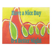 Bloc-note Bonne journée et meilleure nuit avec gratitude (Devant)