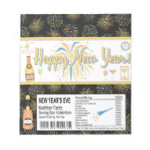 Bloc-note Bonne Nouvelle Année Candy Bar Wrapper Party Faveu (Devant)