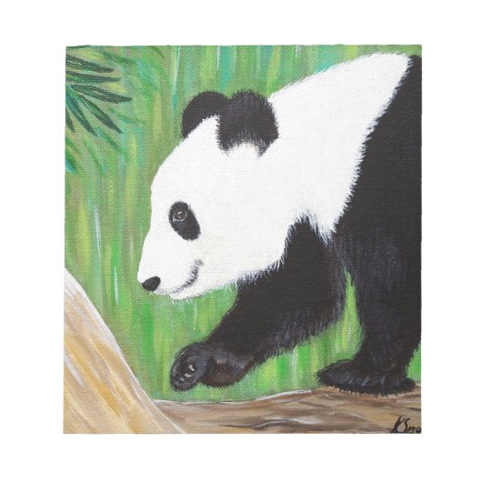 Bloc-note Bonne peinture Panda (Devant)