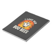 Bloc-note Boo Bees Halloween Ghost Bee Drôle Design_1 (Tourné)