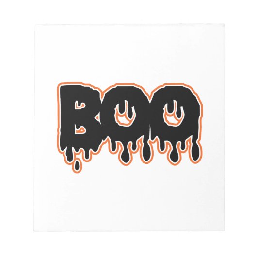 Bloc-note BOO Halloween (Devant)