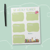 Bloc-note Book Lovers Weekly Planner Notepad