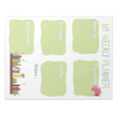 Bloc-note Book Lovers Weekly Planner Notepad (Devant)