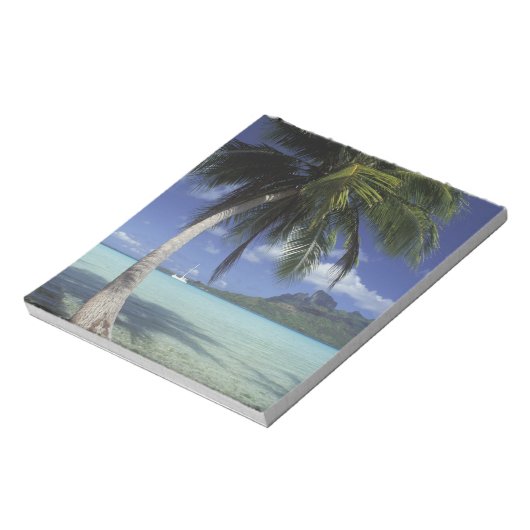 Bloc-note Bora Bora, Polynésie française Mt Otemanu vu (Tourné)