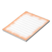 Bloc-note bord orange moyen (Tourné)