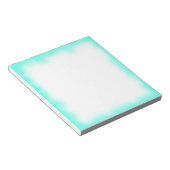 Bloc-note bord turquoise (Incliné)