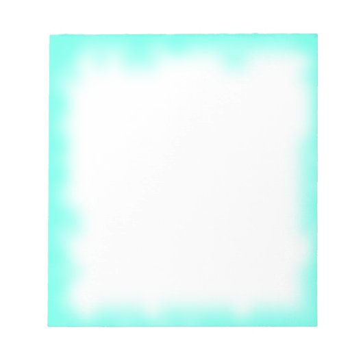 Bloc-note bord turquoise (Devant)