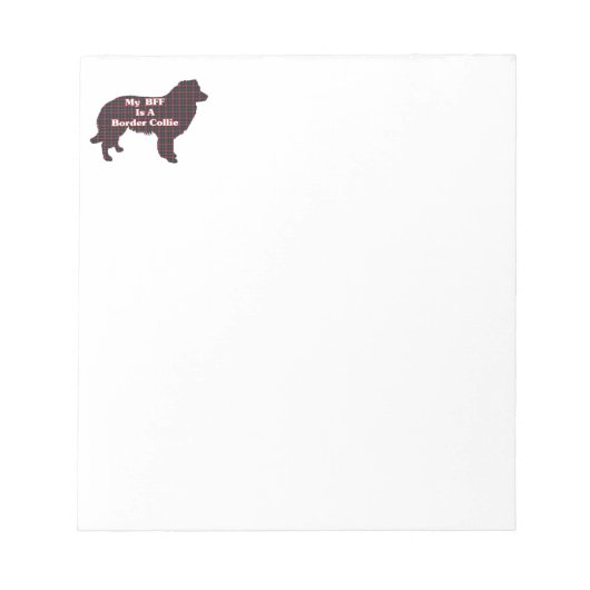 Bloc-note Border Collie BFF (Devant)