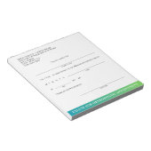 Bloc-note Bordereau d'excuse orthodontique moderne pour rend (Incliné)