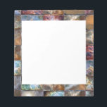 Bloc-note Bordure artistique - Ajoutez votre texte ou votre<br><div class="desc">anniversaire,  anniversaire,  fiançailles,  noël,  maman,  papa,  son,  femme,  copine,  diplôme, ,  mariage,  vacances,  célébrations,  frère,  soeur,  petit ami, </div>