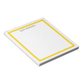 Bloc-note Bordure classique jaune (Incliné)