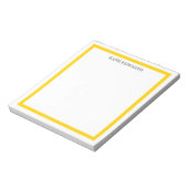 Bloc-note Bordure classique jaune (Tourné)